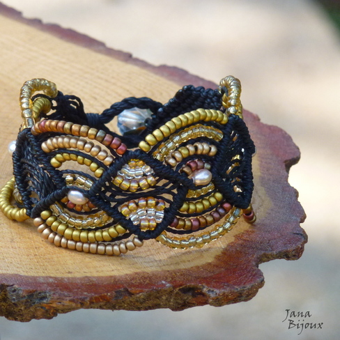 Pulseira chique preta 2