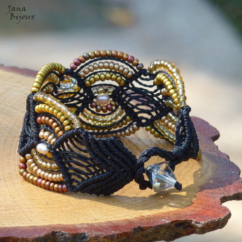 Pulseira chique preta 3