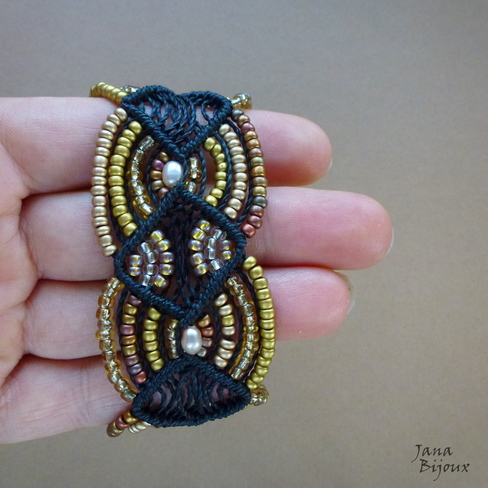 Pulseira chique preta 4