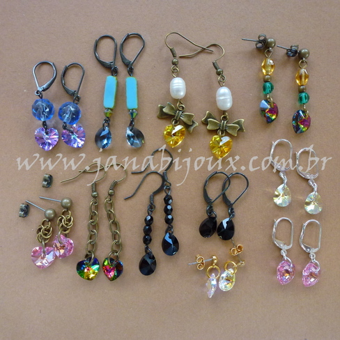 brincos novos swarovski